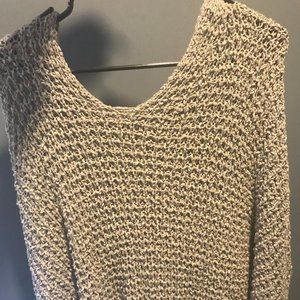 Rag Poets Knit Beige Sweater